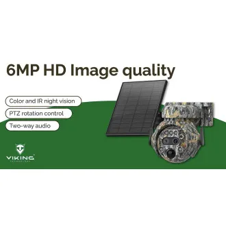 Solarna kamera Viking HDs04 4G siva/2304x1296/PIR detekcija/senzor pokreta/7800mAh