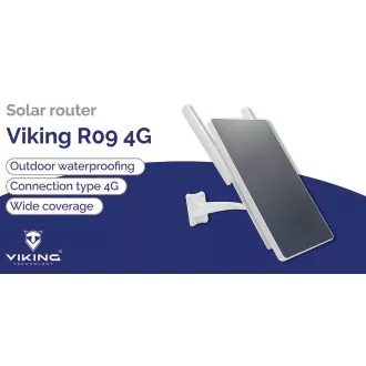 Solarni ruter Viking R09 4G/solarno napajanje/WiFi za do 8 uređaja/preuzimanje - 15Mbps Solarni ruter Viking R09 4G/solarno napajanje/WiFi za do 8 uređaja/preuzimanje - 15Mbps