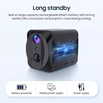 Mini kamera Viking S309 Wifi/1080P/noćni vid/senzor pokreta/2500mAh/mobilna aplikacija Mini kamera Viking S309 Wifi/1080P/noćni vid/senzor pokreta/2500mAh/mobilna aplikacija