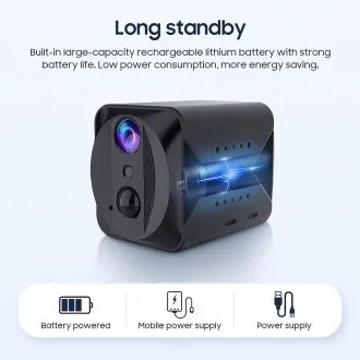 Mini kamera Viking S309 Wifi/1080P/noćni vid/senzor pokreta/2500mAh/mobilna aplikacija Mini kamera Viking S309 Wifi/1080P/noćni vid/senzor pokreta/2500mAh/mobilna aplikacija