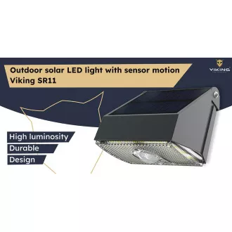 Vanjska solarna LED svjetiljka Viking SR11/1000lm /solarno napajanje /3000K + 4000K (toplo i dnevno bijela)