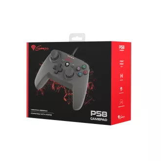 Genesis P58 žični gamepad, za PS3/PC, vibracija