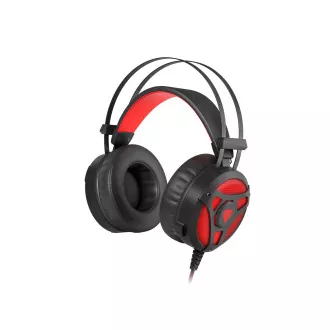 Gaming slušalice s mikrofonom Genesis Neon 360, Stereo, Vibracija, crveno pozadinsko osvjetljenje
