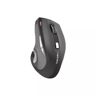 Natec optički miš JAGUAR/2400 DPI/Ergonomski/Blue Track/Za dešnjake/Bežični USB/Crni Natec optički miš JAGUAR/2400 DPI/Ergonomski/Blue Track/Za dešnjake/Bežični USB/Crni