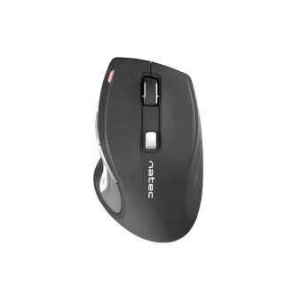 Natec optički miš JAGUAR/2400 DPI/Ergonomski/Blue Track/Za dešnjake/Bežični USB/Crni Natec optički miš JAGUAR/2400 DPI/Ergonomski/Blue Track/Za dešnjake/Bežični USB/Crni