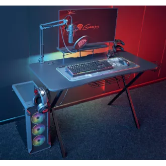 Genesis Holm 300 RGB - gaming stol s RGB pozadinskim osvjetljenjem, 3xUSB 3.0, bežični punjač za mobitel Genesis Holm 300 RGB - gaming stol s RGB pozadinskim osvjetljenjem, 3xUSB 3.0, bežični punjač za mobitel