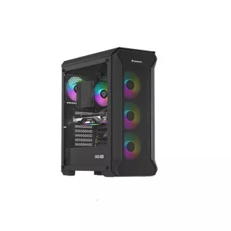 Kućište za računalo Genesis IRID 505 ARGB V2/Midi Tower/Prozirno/Crno