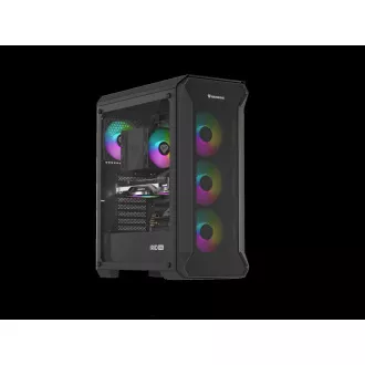 Kućište za računalo Genesis IRID 505 ARGB V2/Midi Tower/Prozirno/Crno