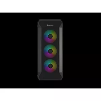 Kućište za računalo Genesis IRID 505 ARGB V2/Midi Tower/Prozirno/Crno