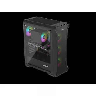 Kućište za računalo Genesis IRID 505 ARGB V2/Midi Tower/Prozirno/Crno