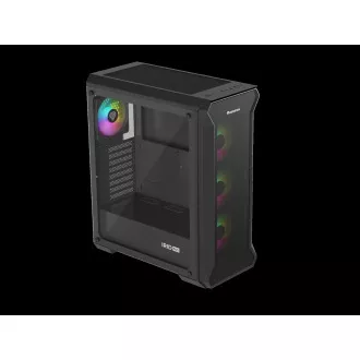 Kućište za računalo Genesis IRID 505 ARGB V2/Midi Tower/Prozirno/Crno
