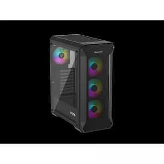 Kućište za računalo Genesis IRID 505 ARGB V2/Midi Tower/Prozirno/Crno