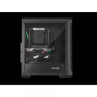 Kućište za računalo Genesis IRID 505 ARGB V2/Midi Tower/Prozirno/Crno