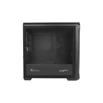Računalno kućište Genesis IRID 503 V2/Micro Tower/Prozirno/Crno