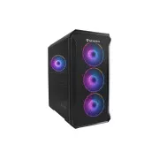 Kućište za računalo Genesis IRID 503 ARGB V2/Micro Tower/Prozirno/Crno