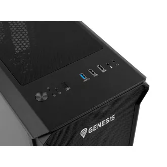 Kućište za računalo Genesis IRID 503 ARGB V2/Micro Tower/Prozirno/Crno
