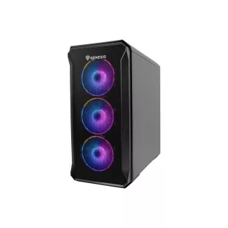 Kućište za računalo Genesis IRID 503 ARGB V2/Micro Tower/Prozirno/Crno