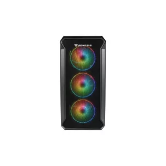Kućište za računalo Genesis IRID 503 ARGB V2/Micro Tower/Prozirno/Crno