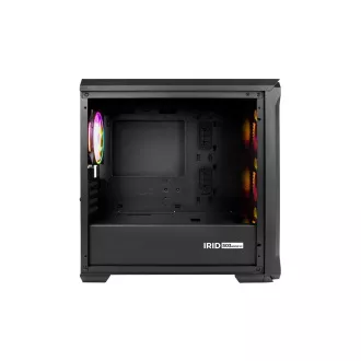 Kućište za računalo Genesis IRID 503 ARGB V2/Micro Tower/Prozirno/Crno