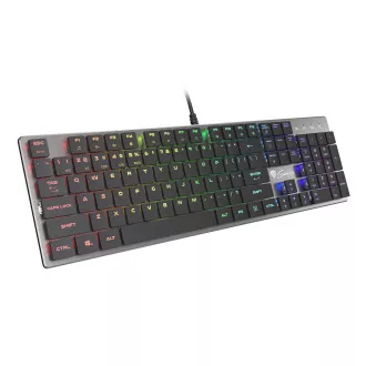 Genesis gaming mehanička tipkovnica THOR 420/RGB/Content Slim Blue/Žičani USB/US raspored/Siva