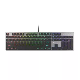 Genesis gaming mehanička tipkovnica THOR 420/RGB/Content Slim Blue/Žičani USB/US raspored/Siva