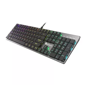 Genesis gaming mehanička tipkovnica THOR 420/RGB/Content Slim Blue/Žičani USB/US raspored/Siva