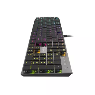 Genesis gaming mehanička tipkovnica THOR 420/RGB/Content Slim Blue/Žičani USB/US raspored/Siva