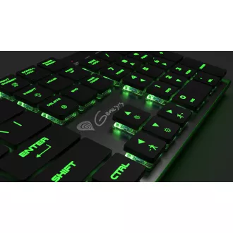 Genesis gaming mehanička tipkovnica THOR 420/RGB/Content Slim Blue/Žičani USB/US raspored/Siva