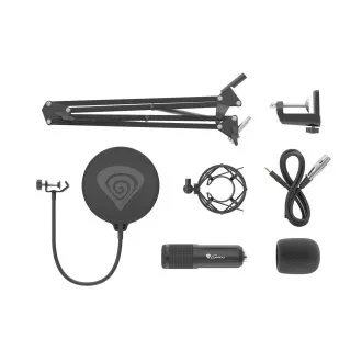 Genesis Radium 300 mikrofon za strujanje, XLR, kardioidna polarizacija, fleksibilni nosač, pop-filter