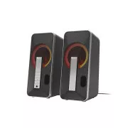 Genesis Gaming zvučnici HELIUM 100/RGB/Stereo/10W/Crno-srebrni