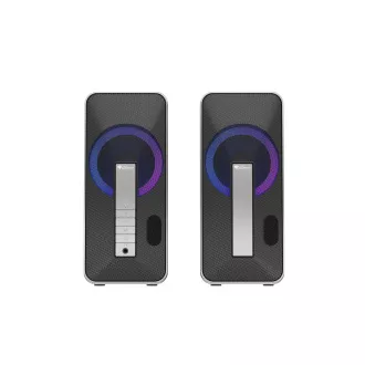 Genesis Gaming zvučnici HELIUM 100/RGB/Stereo/10W/Crno-srebrni