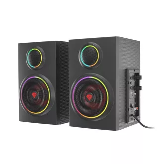Zvučnici 2.0 24W GENESIS HELIUM 300BT ARGB, Bluetooth 5.0