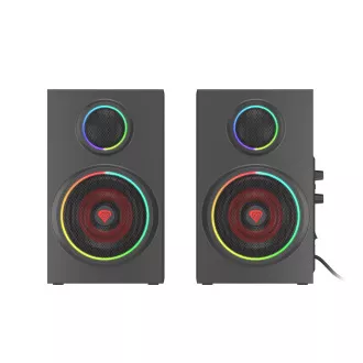 Zvučnici 2.0 24W GENESIS HELIUM 300BT ARGB, Bluetooth 5.0