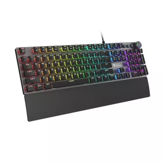 Genesis gaming mehanička tipkovnica THOR 380/RGB/Outemu plava/žičani USB/US raspored/crna