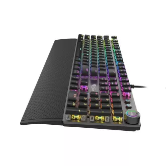 Genesis gaming mehanička tipkovnica THOR 380/RGB/Outemu plava/žičani USB/US raspored/crna