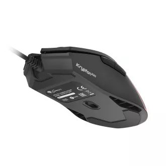 Genesis gaming optički miš KRYPTON 220/RGB/6400 DPI/Gaming/Optički/6000 DPI/Žični USB/Crni
