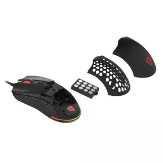 Genesis gaming optički miš KRYPTON 750/RGB/8000 DPI/Gaming/Optički/8000 DPI/Žični USB/Crni