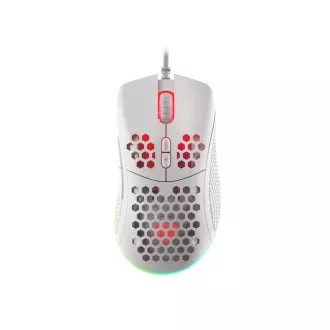 Genesis Gaming optički miš KRYPTON 555/Gaming/Optički/8.000 DPI/Žični USB/Bijeli