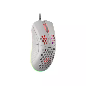 Genesis Gaming optički miš KRYPTON 555/Gaming/Optički/8.000 DPI/Žični USB/Bijeli
