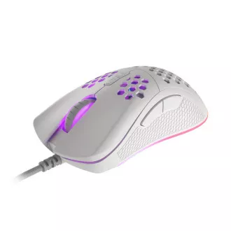 Genesis Gaming optički miš KRYPTON 555/Gaming/Optički/8.000 DPI/Žični USB/Bijeli