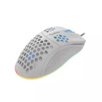 Genesis Gaming optički miš KRYPTON 555/Gaming/Optički/8.000 DPI/Žični USB/Bijeli