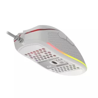 Genesis Gaming optički miš KRYPTON 555/Gaming/Optički/8.000 DPI/Žični USB/Bijeli