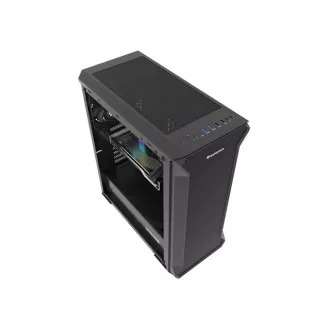 Kućište za računalo Genesis IRID 505F/Midi Tower/Transpar./Black