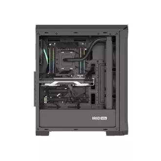 Kućište za računalo Genesis IRID 505F/Midi Tower/Transpar./Black