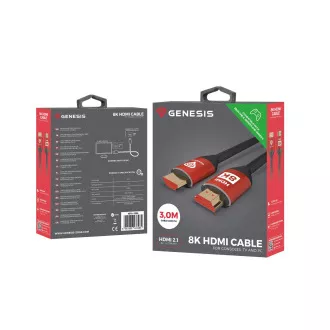 Genesis HDMI kabel M/M V2.1 3M 8K za XBOX X/S