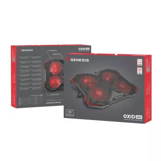 Hladna podloga za NB Genesis OXID 260, LED, 15.6-17.3" 4x ventilator, 2x USB