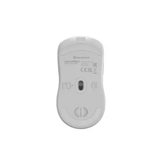 Genesis gaming miš ZIRCON 500 G2/Gaming/Optički/10.000 DPI/USB+BT/Bijeli