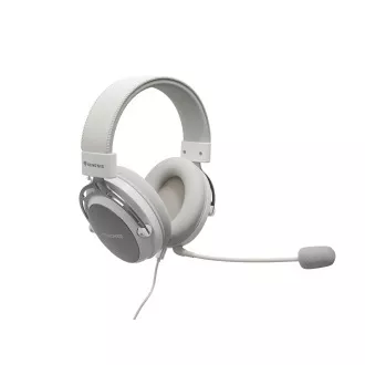 Gaming slušalice s mikrofonom Genesis TORON 301/Stereo/Jack/Žica/Stalak/Bijele