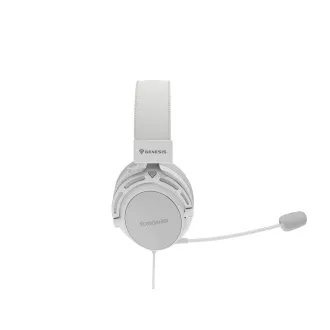 Gaming slušalice s mikrofonom Genesis TORON 301/Stereo/Jack/Žica/Stalak/Bijele