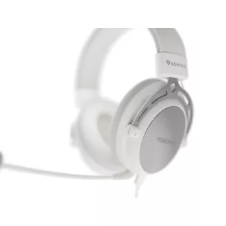 Gaming slušalice s mikrofonom Genesis TORON 301/Stereo/Jack/Žica/Stalak/Bijele